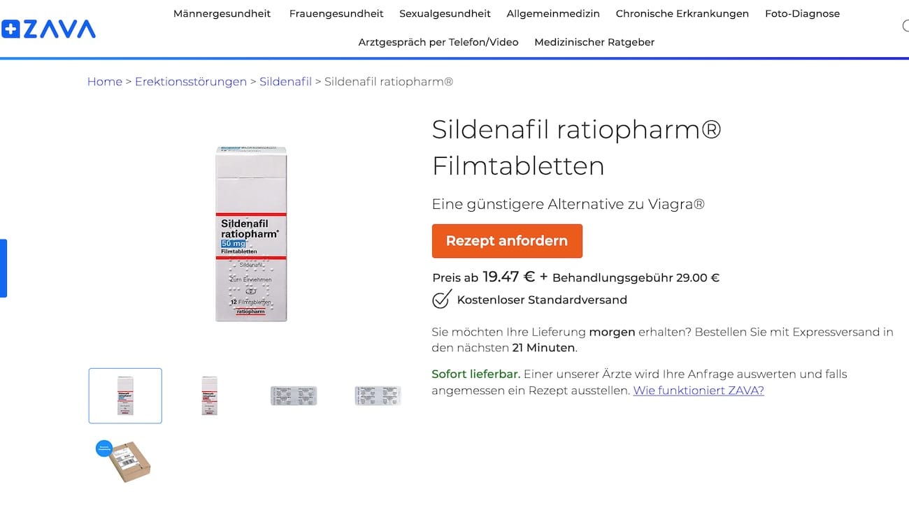 zava sildenafil