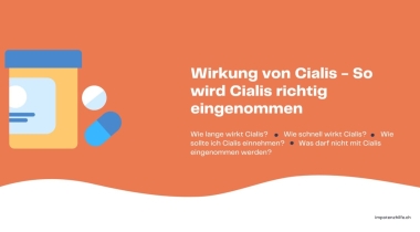 Wirkung von Cialis – So wird Cialis richtig eingenommen